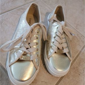 bebe rose gold sneakers